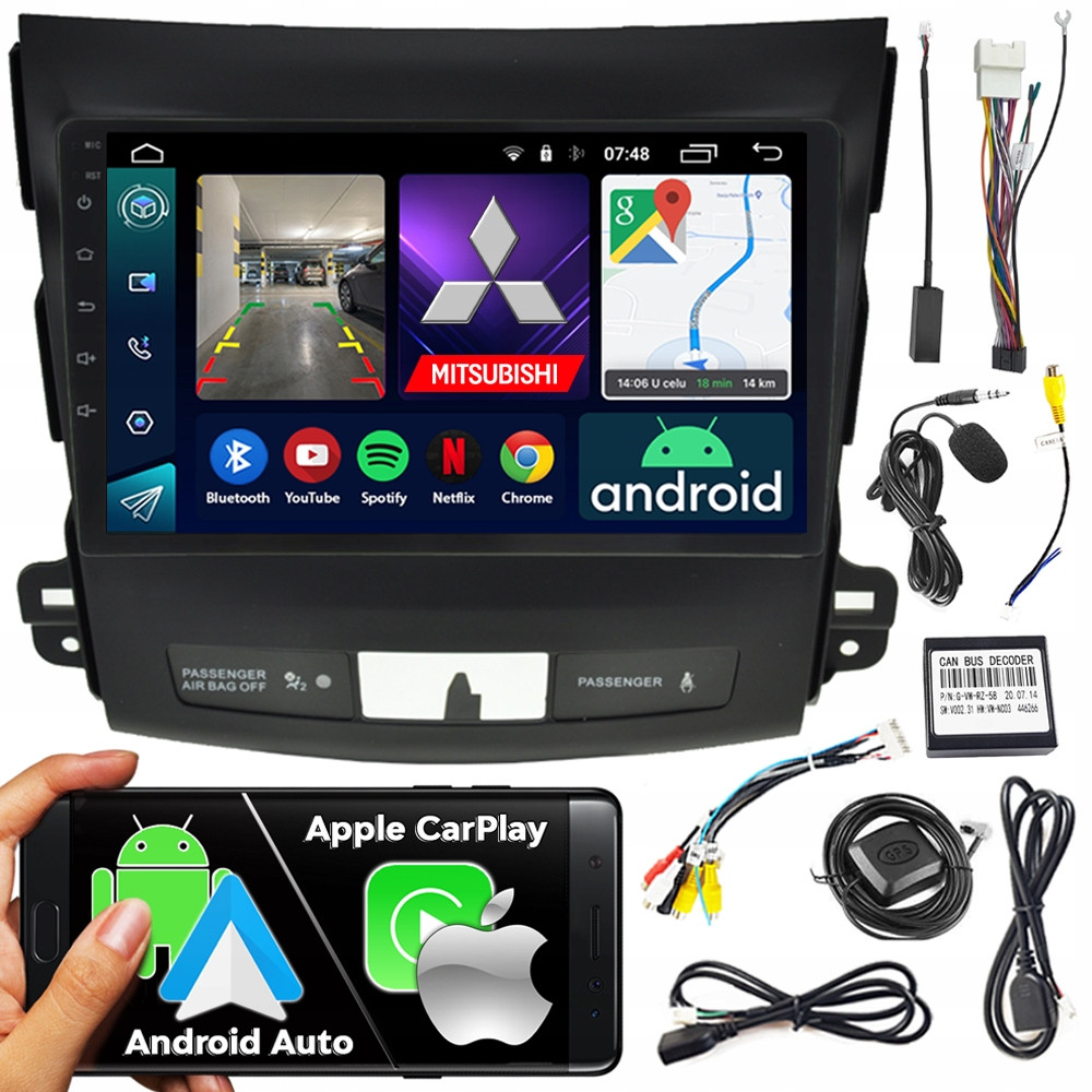 2DIN Ncs Autorádio RS-305 Mitsubishi Outlander 2006-2012 Android