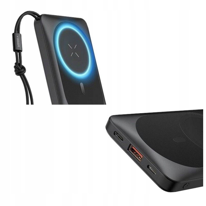 Powerbanka 10000mAh Magsafe Pd Power Delivery Qc Quick 3.0 2A 20W černá