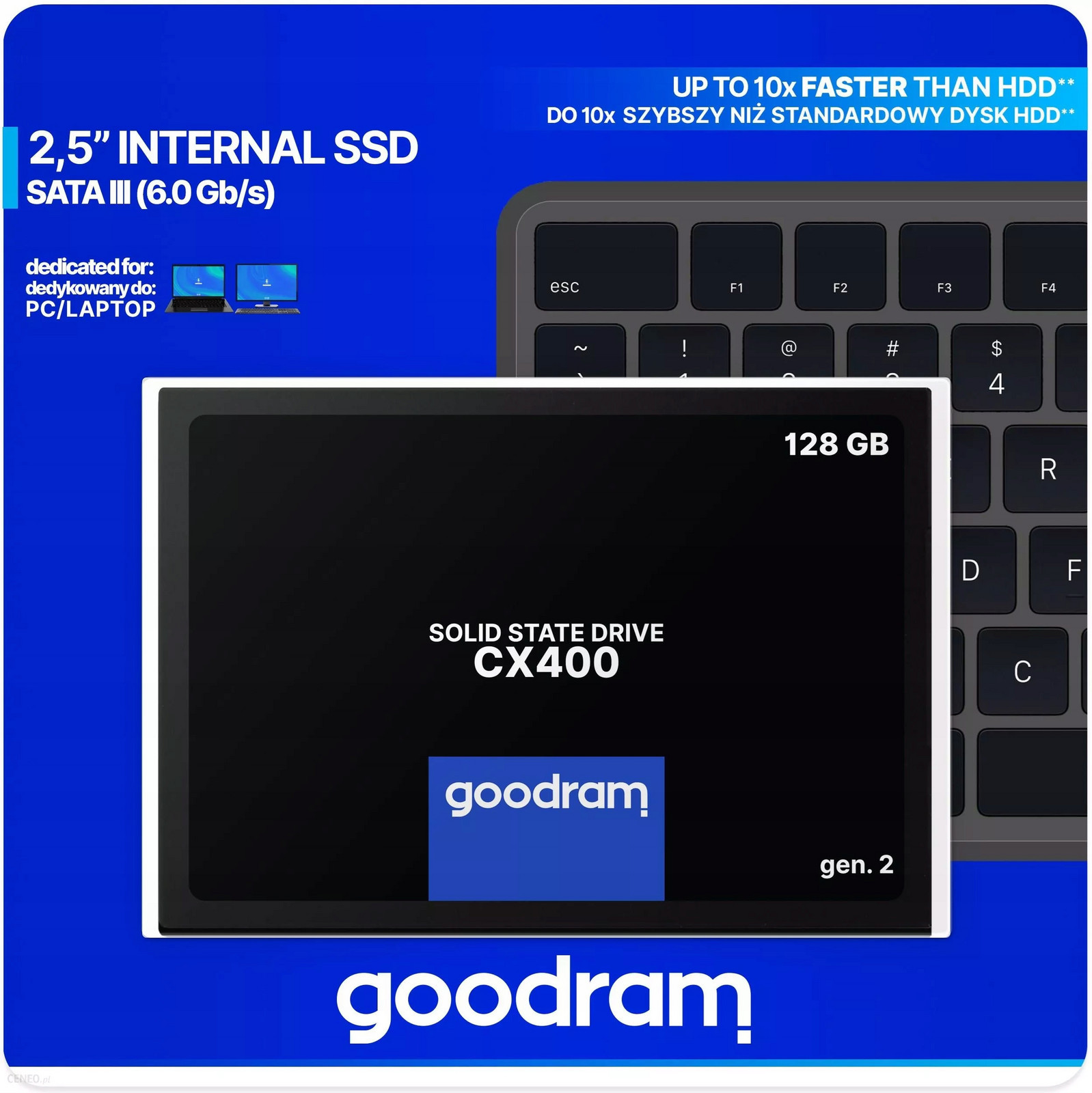 Pevný Disk Ssd 128GB Goodram CX400 SATA3 Rychlý Brkos