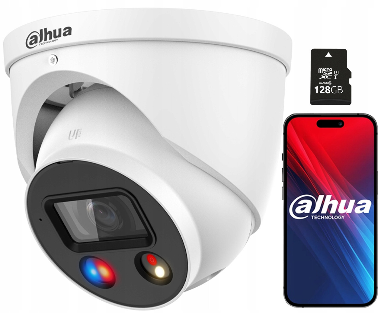 Ip kamera Dahua 8Mpx Kopulová Venkovní Full-Color Uhd 128GB Sd karta