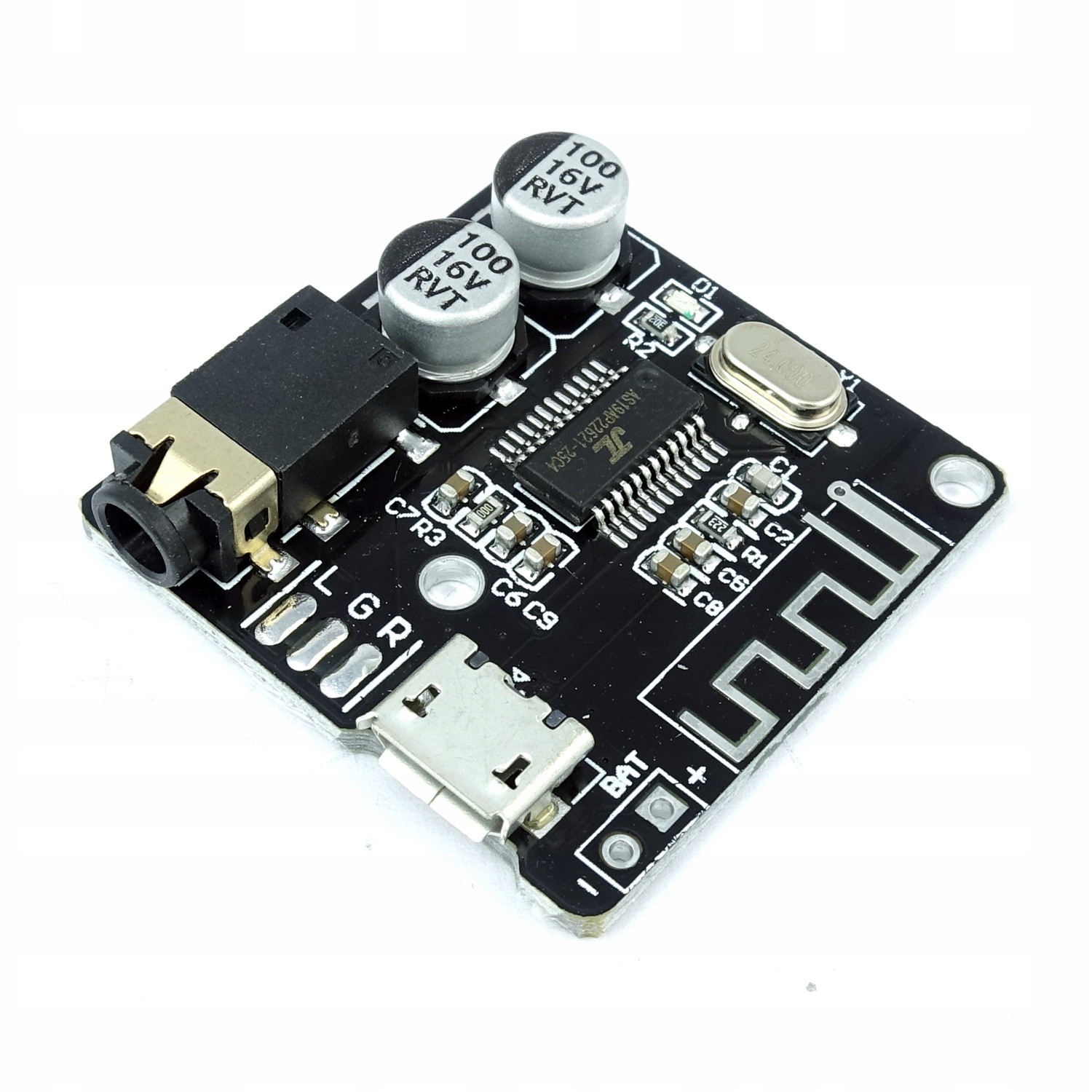 Bluetooth stereo audio modul A2DP 3.7V-5V microUSB VHM-314