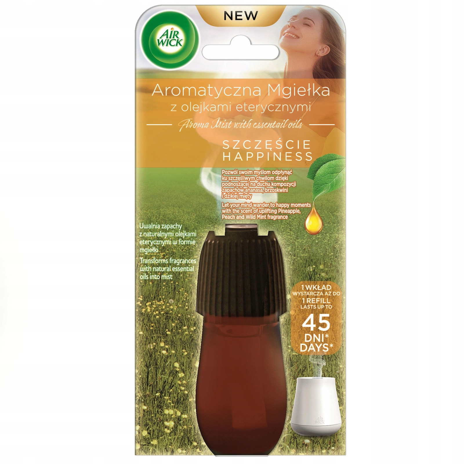 Air Wick Aromatická mlha Mist Osvěžovač Štěstí Náhradní náplň 20 ml