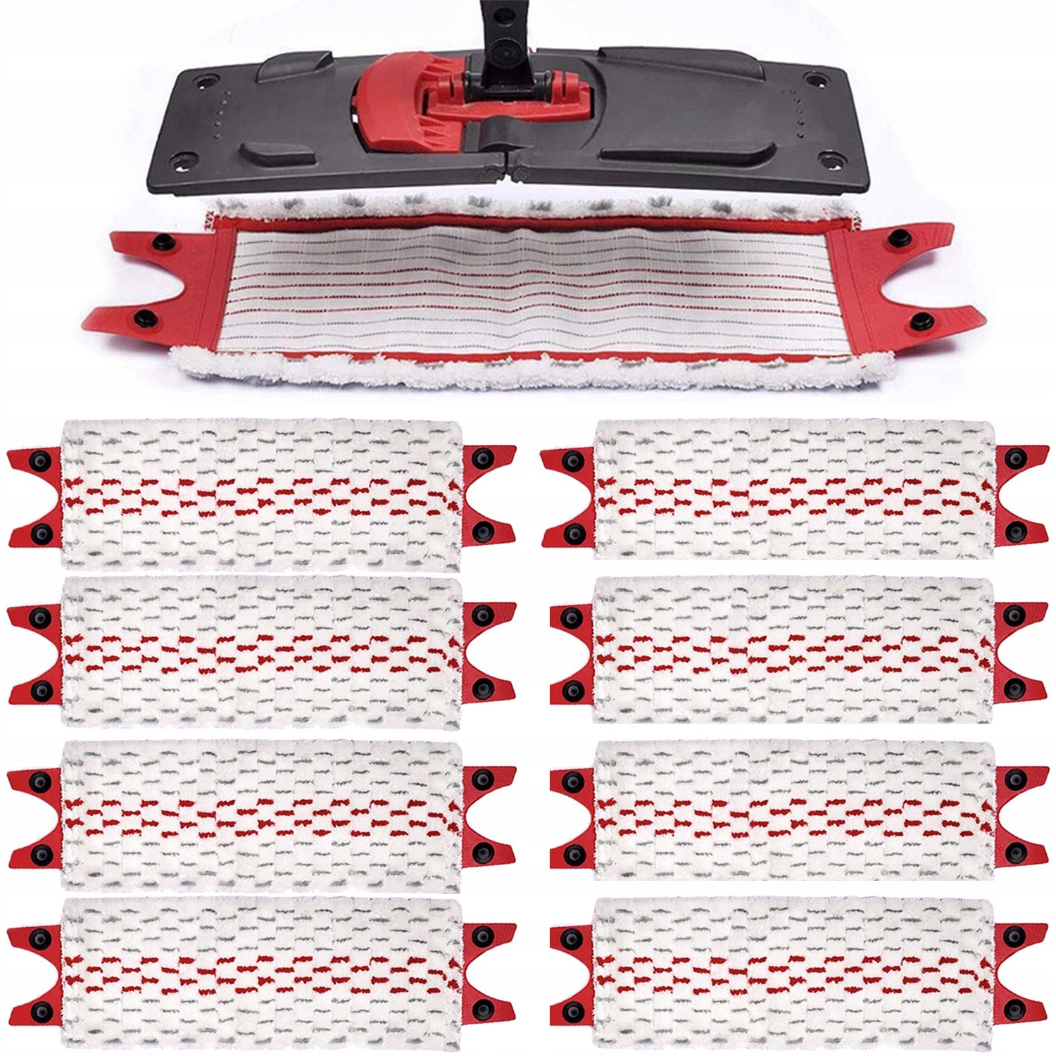 8x Vložka Do Mopu Vileda Náhradní koncovka Náplně Do Mopu PlochéHO Ultramax