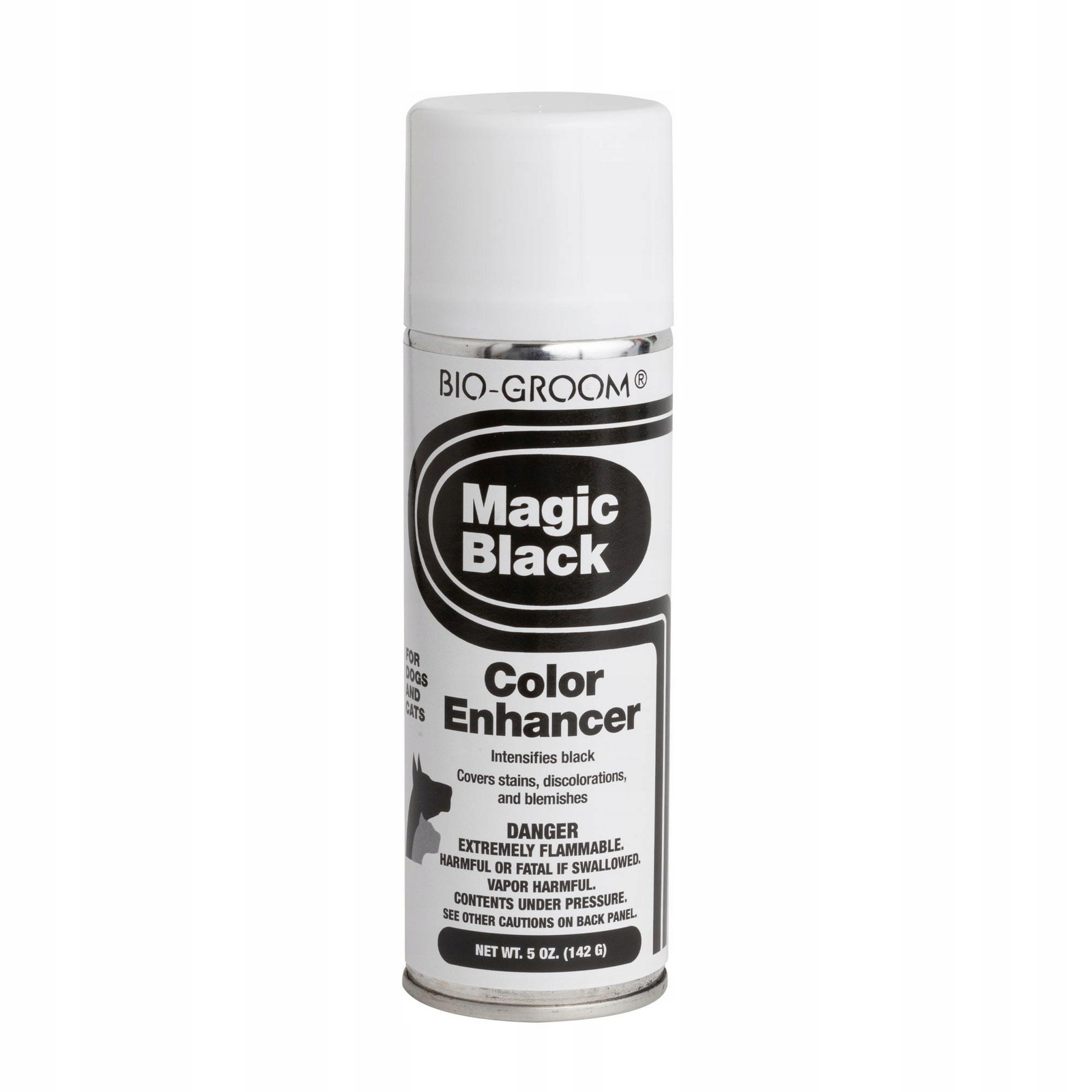 Intenzivně maskovací sprej Bio-Groom Magic Black černá barva, 142 g