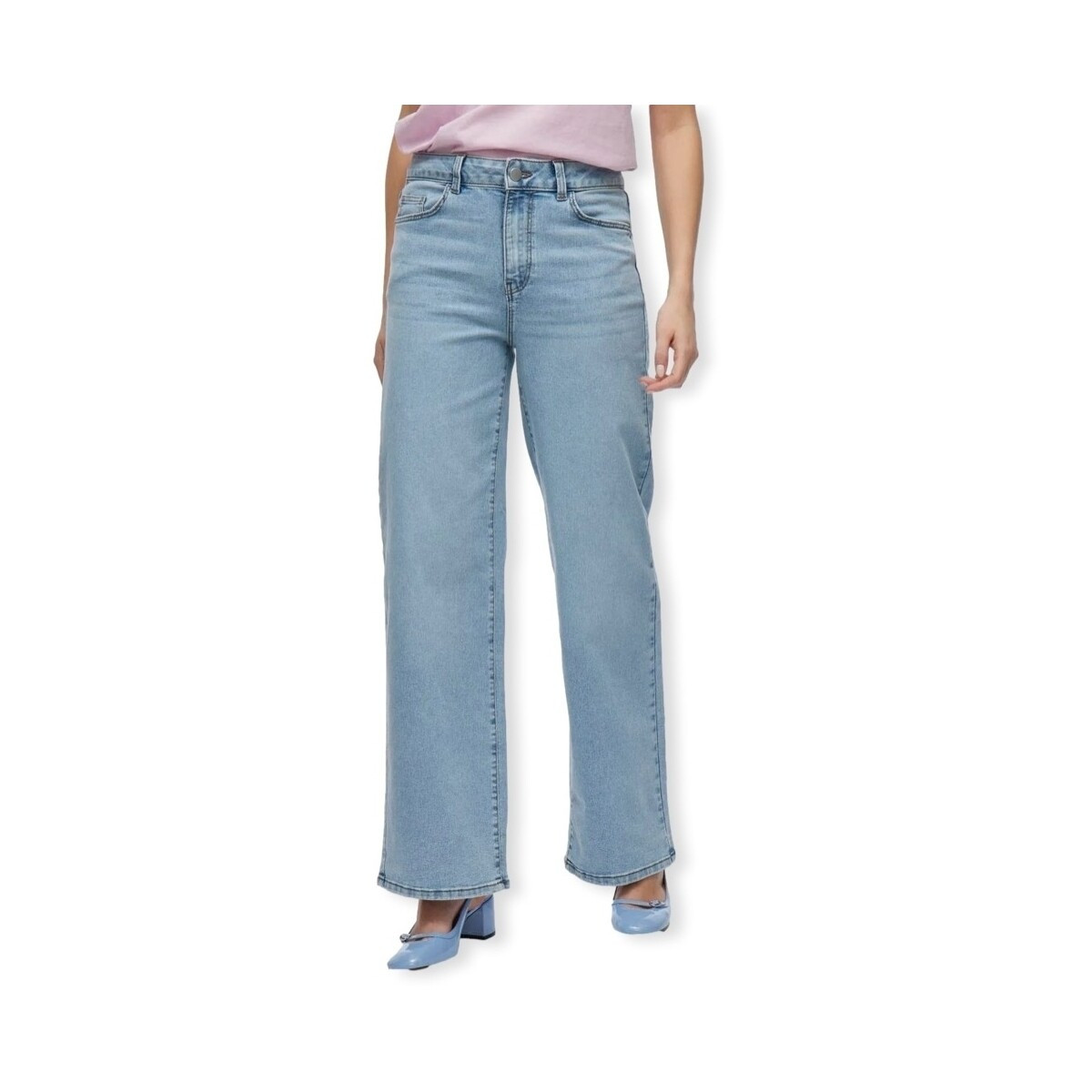 Vila  Emma Wide Jeans - Light Blue Denim  Modrá