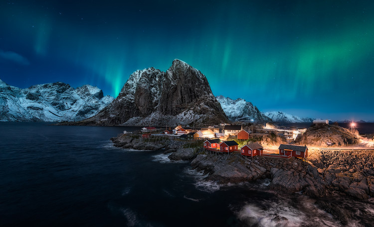 Javier de la Fotografie Dancing over Hamnoy, Javier de la, 40 × 24.3 cm