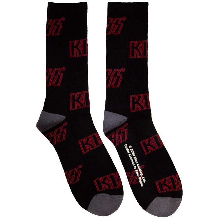 ROCKOFF Ponožky KISS - Logo Pattern, 40 - 45