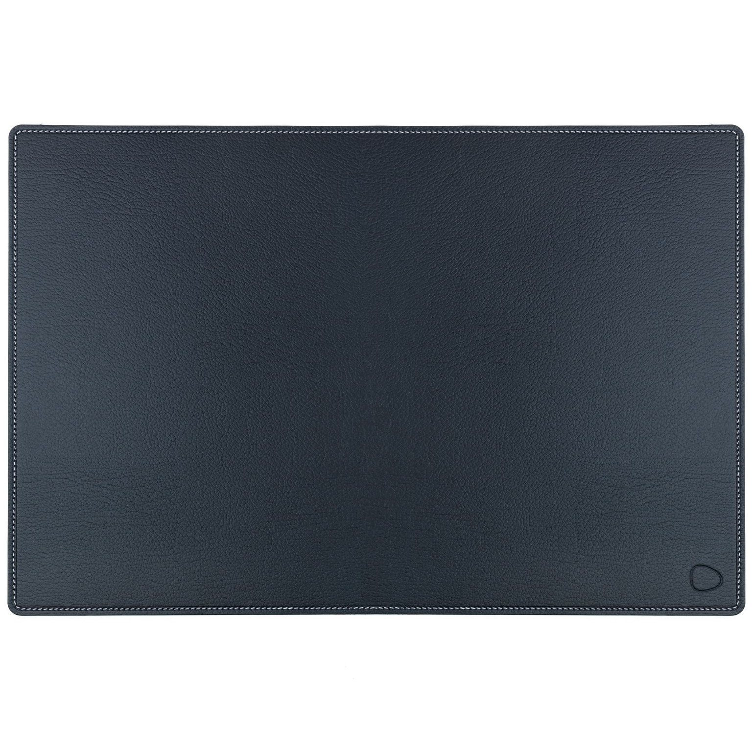 Podložka na pracovní stůl SQUARE BULL 44 x 64 cm, černá / bílá, kůže, LIND DNA