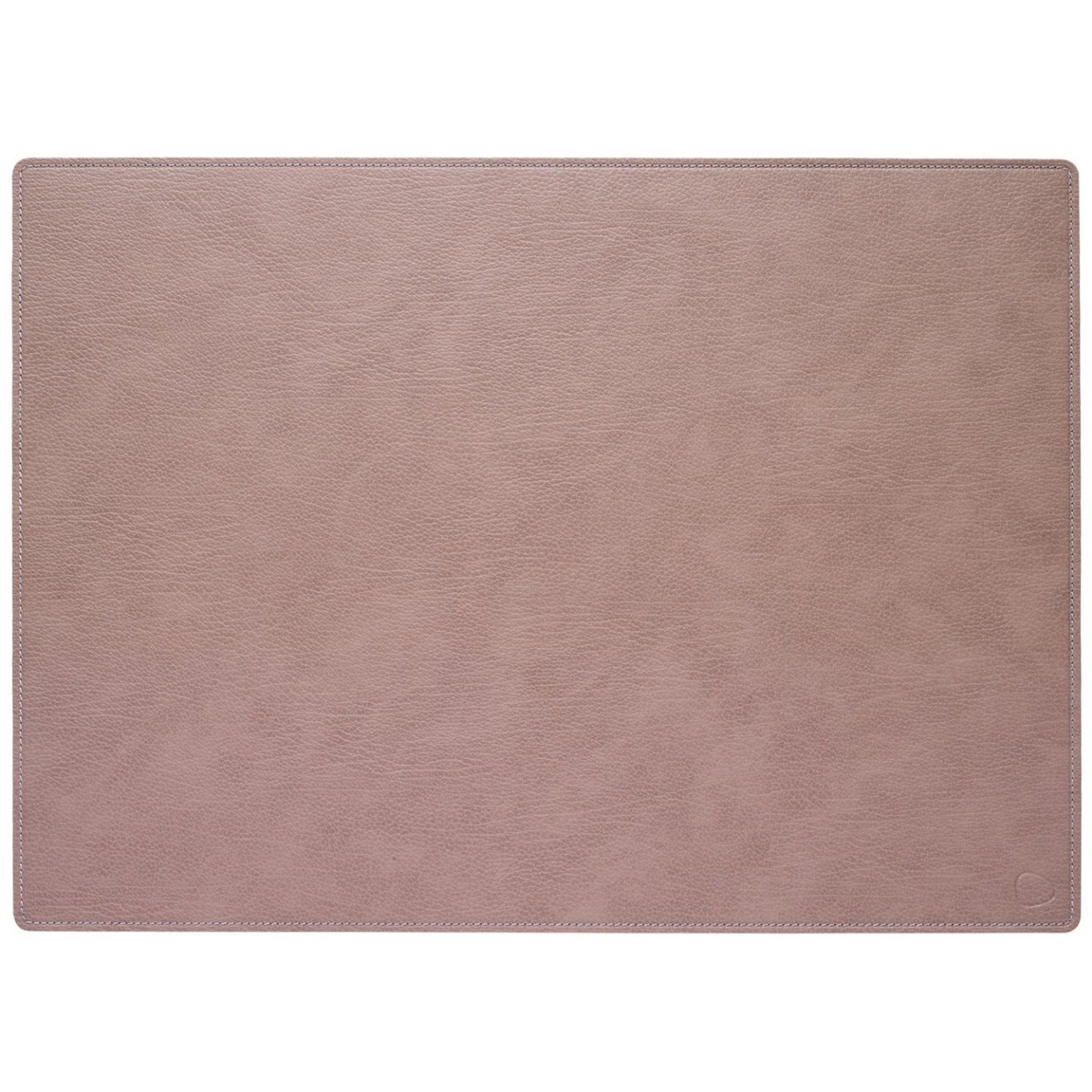 Podložka na pracovní stůl SQUARE BULL 44 x 64 cm, teple šedá / bílá, kůže, LIND DNA