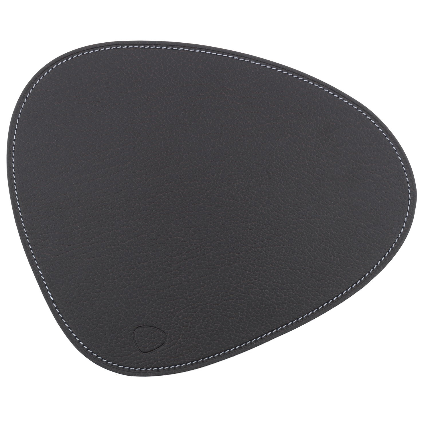 Podložka pod myš CURVE BULL 28 x 34 cm, hnědá, kůže, LIND DNA