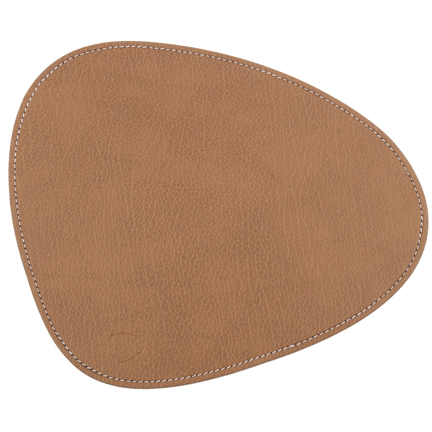 Podložka pod myš CURVE BULL 28 x 34 cm, přírodní, kůže, LIND DNA