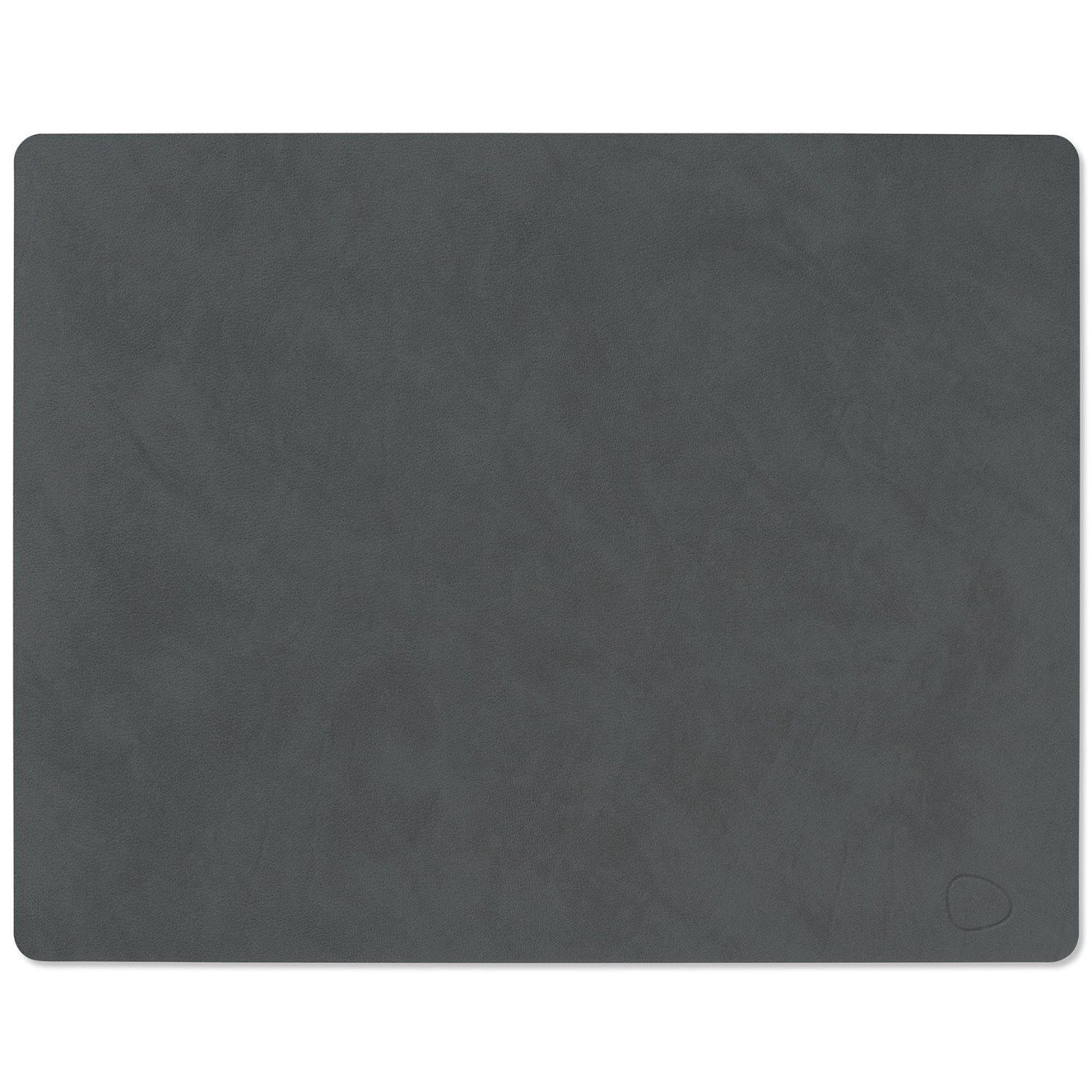 Prostírání SQUARE NUPO 35 x 45 cm, antracitová, kůže, LIND DNA