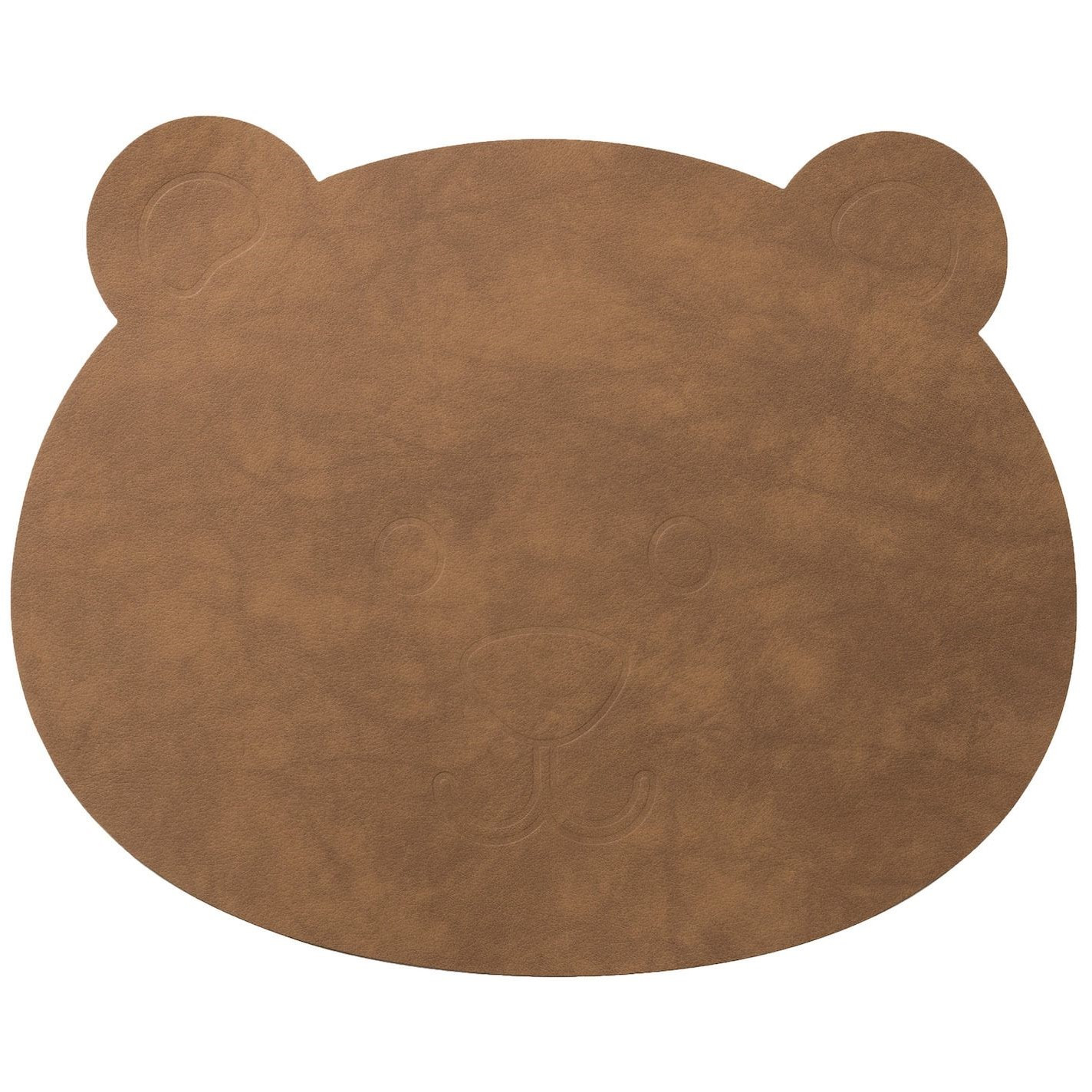 Dětské prostírání BEAR NUPO 38 x 30 cm, přírodní, kůže, LIND DNA