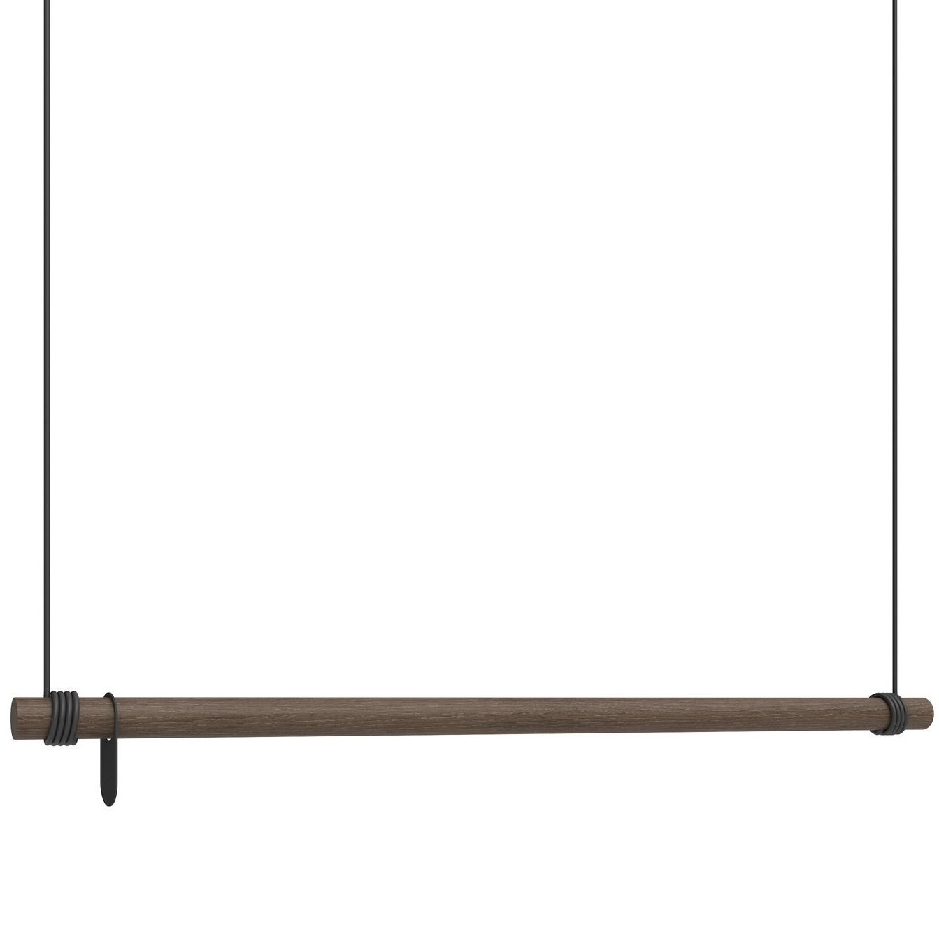 Věšák na oblečení SWING 110 cm, tmavě hnědá, dřevo, LIND DNA