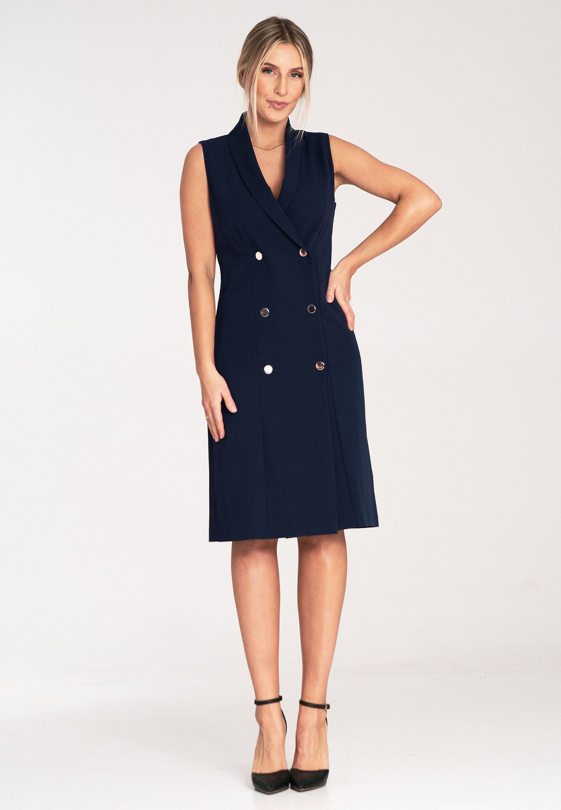 Figl Woman's Dress M1067 Navy Blue