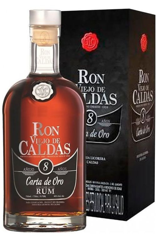 Rum Viejo de Caldas Carda de Oro 8y gB 40%0.70l