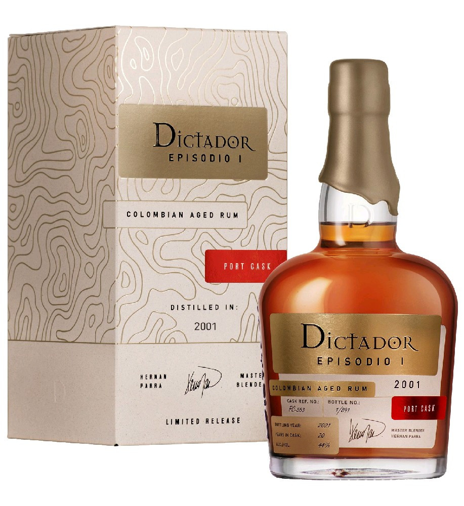 Rum Dictador Episodio 2001 Port cask gB 44%0.70l