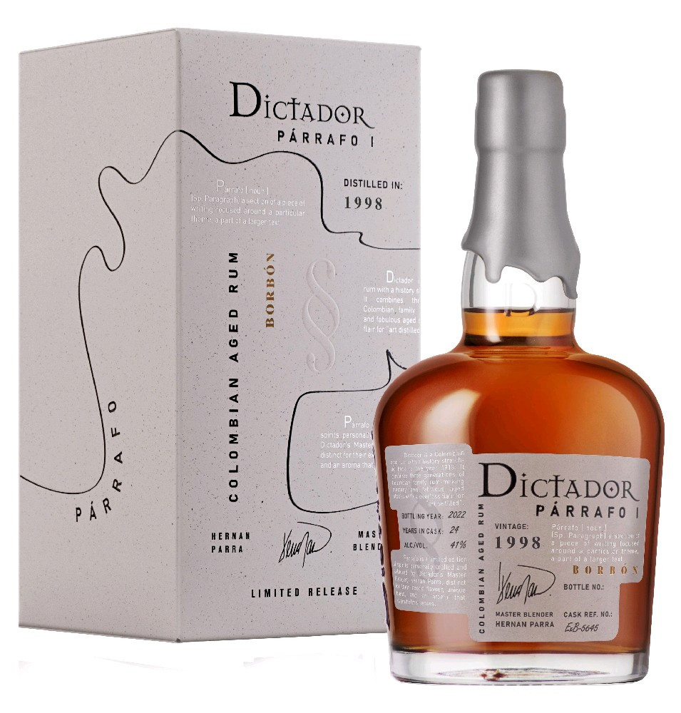 Rum Dictador Parrafo Borbon 1998 gB 41%0.70l