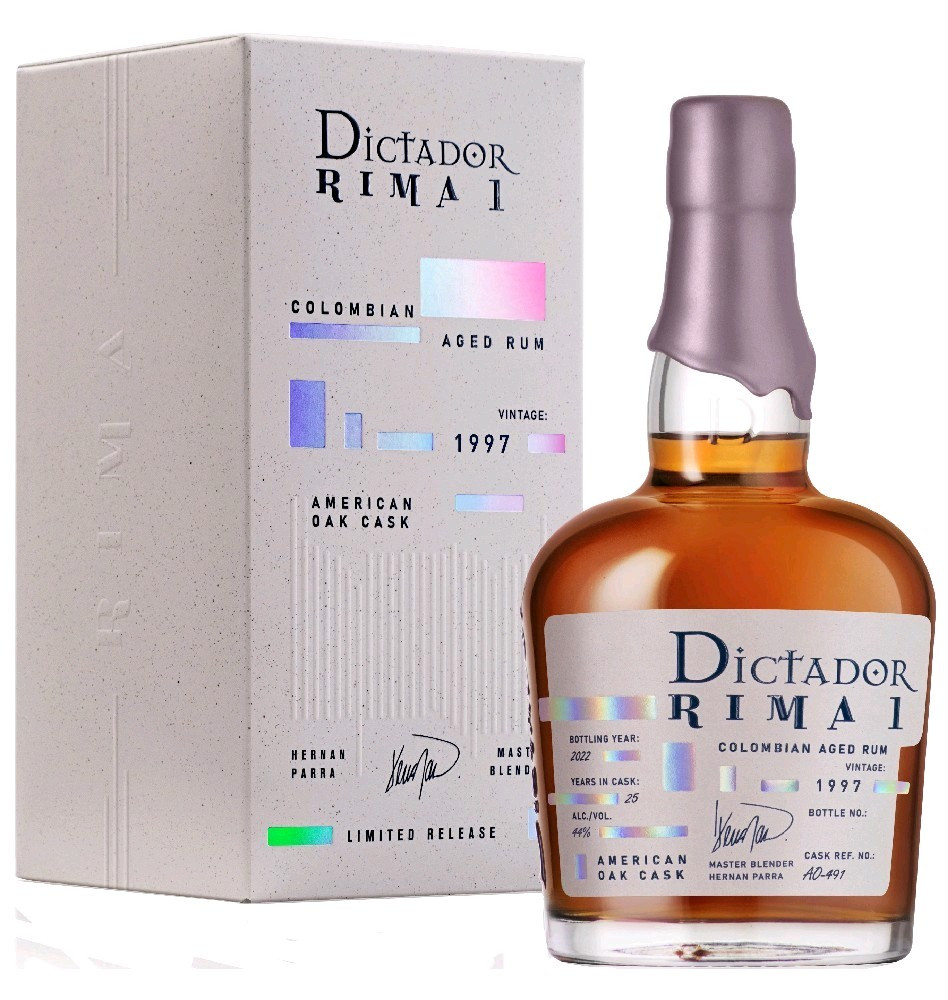 Rum Dictador Rima 1997 US oak b.2 gB 44%0.70l