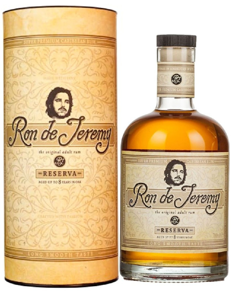 Rum Ron de Jeremy Reserve Nová Láhev Knír Tuba 40%0.70l