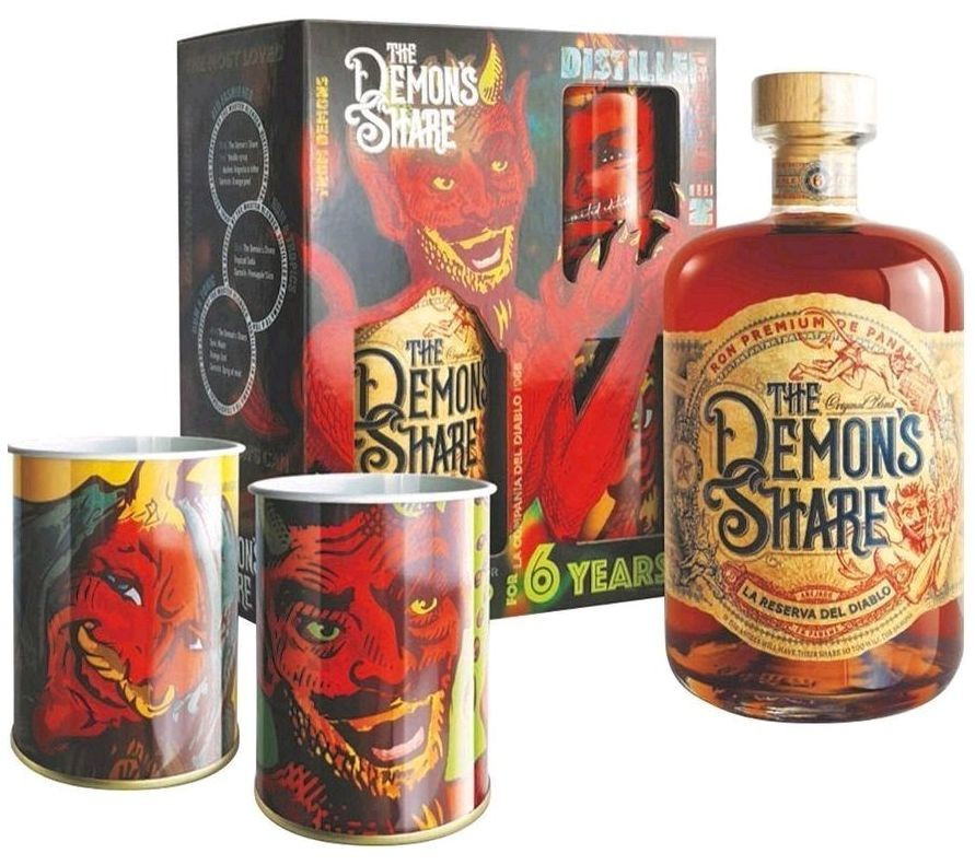 Rum Demons Share 6y + 2 plecháčky červený gB 40%0.70l