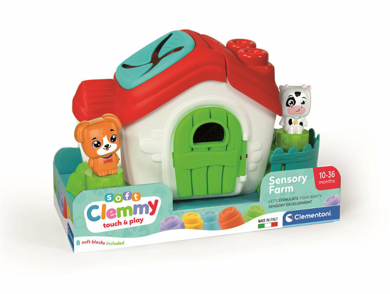 mamido Senzorická farma domeček s kostkami Clementoni