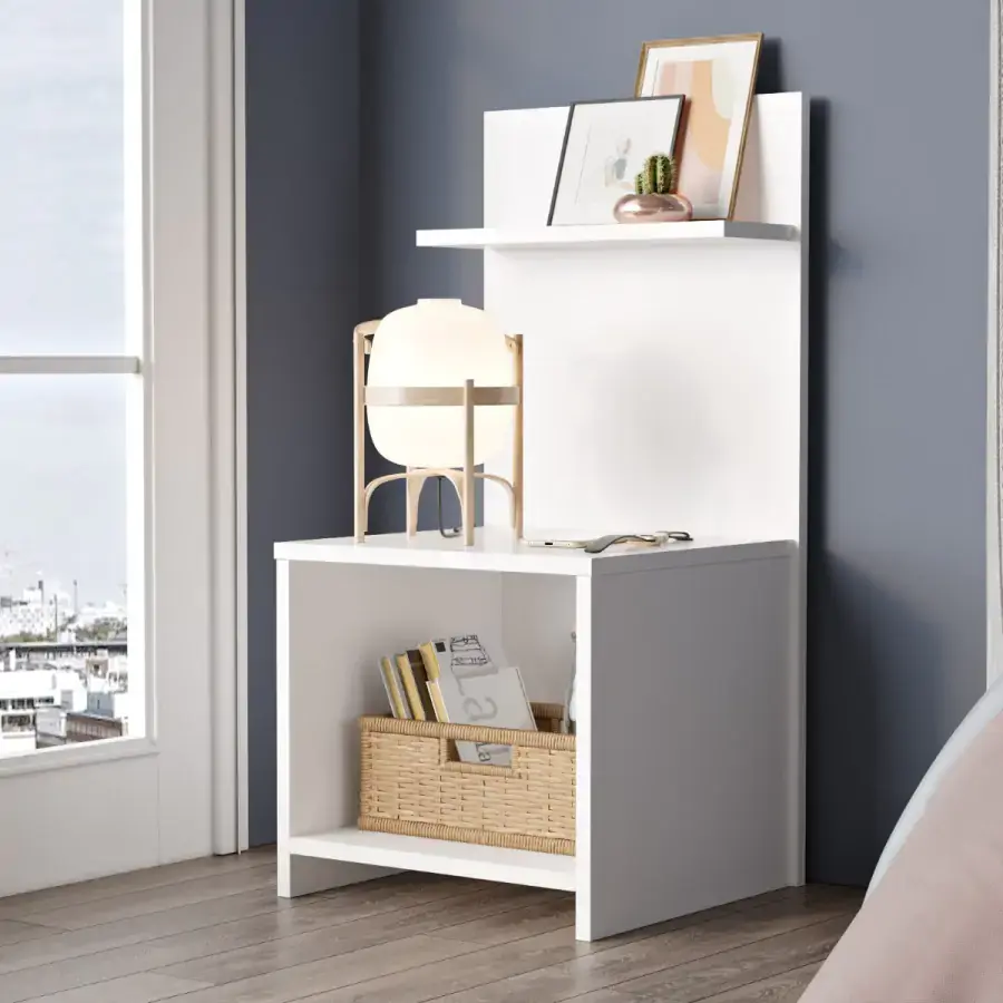 Casarredo Otevřený noční stolek, bílý