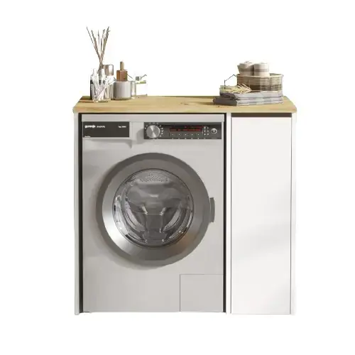 Casarredo SPIRO skříňka na pračku, dub Left / bílá