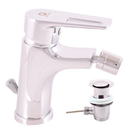 SLEZAK-RAV Vodovodní baterie bidetová COLORADO, chrom plastová výpusť, 3/8'' CO245.0