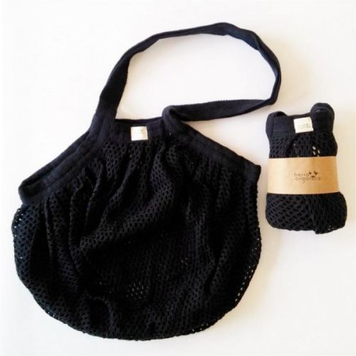 Síťovinová taška s drobnými oky černá barva Casa Organica