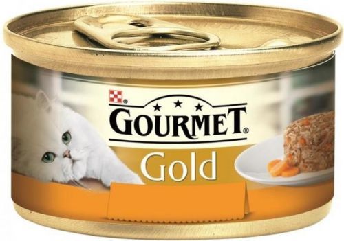 Gourmet Gold cat konz.-Savoury Cake kuře,mrkev 85 g