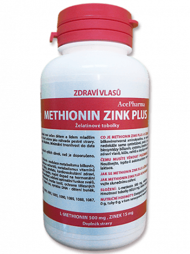 Methionin zink PLUS cps.100x500/15