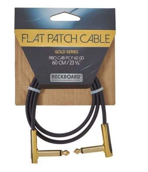 RockBoard Flat Patch Cable Gold 60 cm