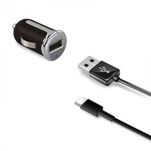 Celly Auto nabíječka USB-C Turbo 2,4A černá