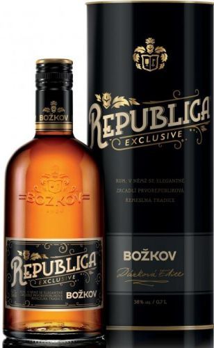 Rum Republica Exclusive Božkov 0,7l 38% Tuba