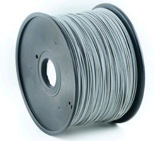 Filament GEMBIRD, PLA, 1,75mm, 1kg, šedá