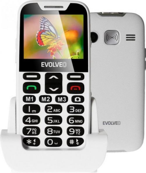 Mobilní telefon Evolveo EVOLVEO EasyPhone XD pro seniory - bílý