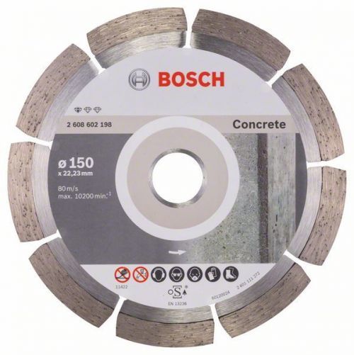 Diamantový dělicí kotouč Standard for Concrete - 150 x 22,23 x 2 x 10 mm - 3165140441261 BOSCH