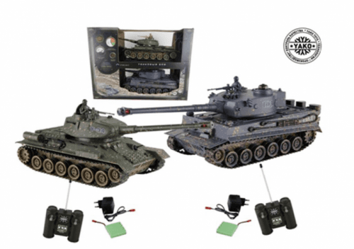 Bez určení výrobce | RC tank T34 vs Tiger (sada 2ks) 1:24