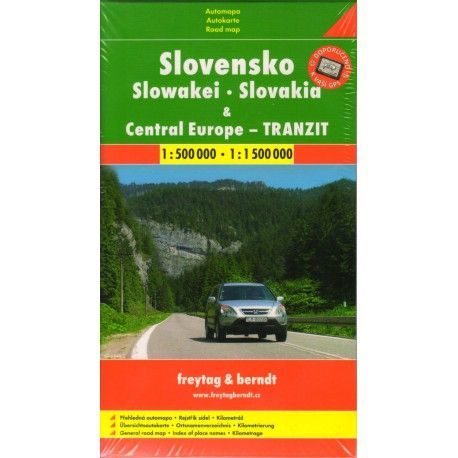 Freytag a Berndt Slovensko, střední Evropa tranzit 1:500 000 - 1:1 500 000 automapa