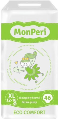 MonPeri Eco Comfort Ekologicky  šetrné jednorázové dětské plenky XL 12-16 kg