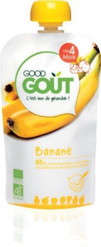 GOOD GOUT BIO Ovocné pyré bez lepku - Banán 12 g