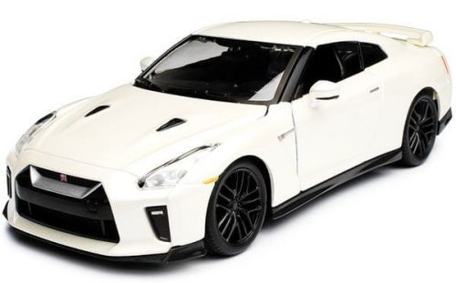 Bburago 2018 Nissan Gt-R 1:24 Bílý