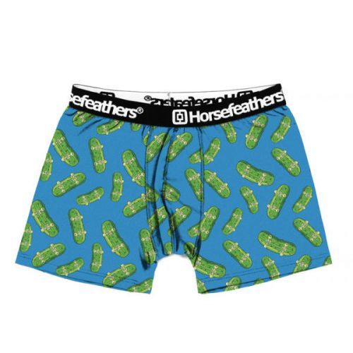 Horsefeathers SINDEY BOXER SHORTS (PICKLES) modrá M - Pánské boxerky