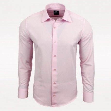 Pánská košile s dlouhým rukávem Rusty Neal světle růžová, Velikost 3XL, Barva Světle růžová Rusty Neal