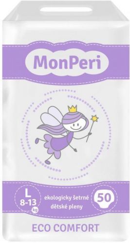 MonPeri Eco Comfort Ekologicky  šetrné jednorázové dětské plenky L 8-13 kg