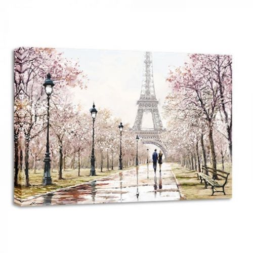 Obraz Styler Canvas Watercolor Paris Melancholy, 85 x 113 cm