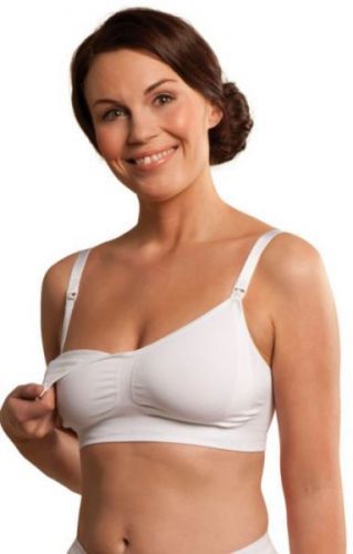 CARRIWELL Original mateřská a kojící podprsenka bílá XL