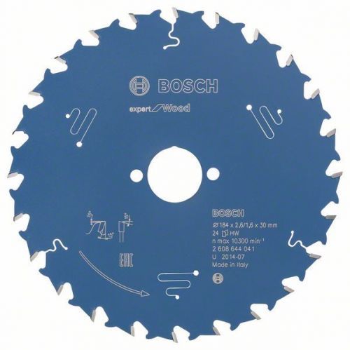 Pilový kotouč Expert for Wood; 184 x 30 x 2,6 mm, 24 - 3165140796071 BOSCH