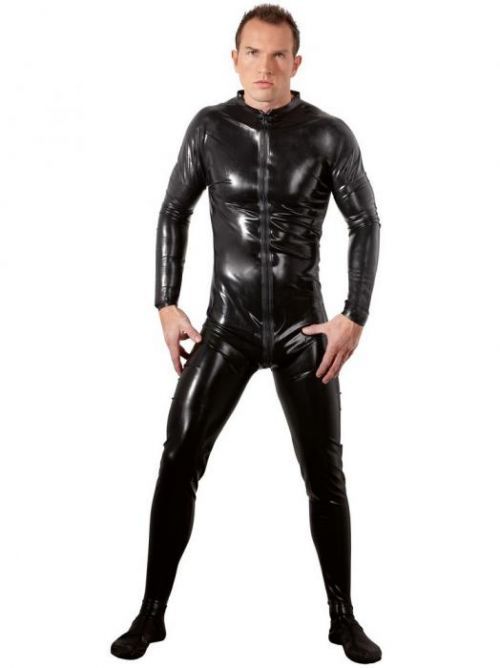 LATE X Latexový catsuit pro muže (se zipem)